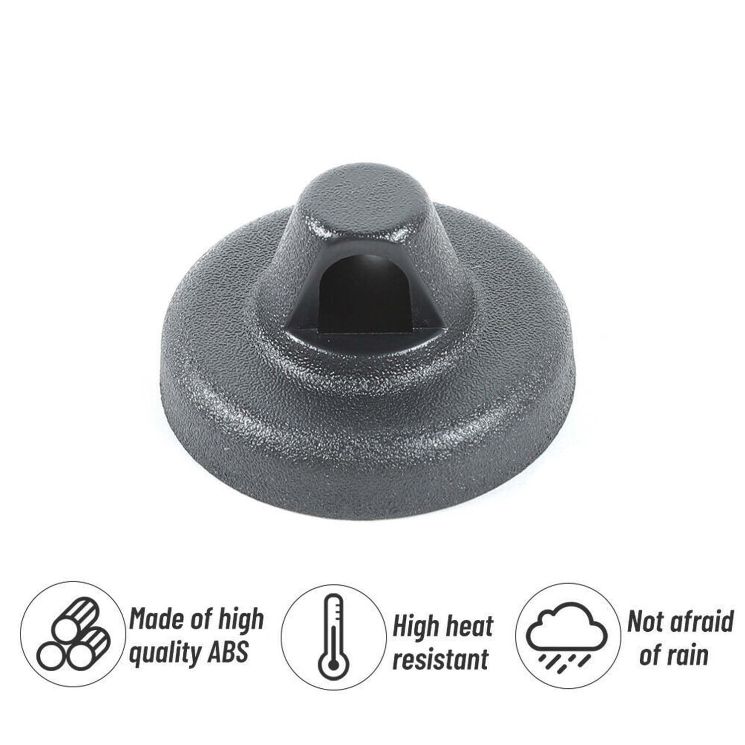Jeep Wrangler Car Radio Antenna Base Cover Trim 2007-2023 JK JL JT Models - Durable Replacement Part for Off-Road & Daily Driving