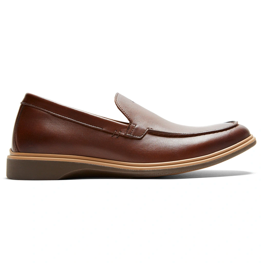 Premium Genuine Leather Loafers for Men - Chestnut Brown Slip-On Shoes - Comfortable & Stylish for Casual Wear, Office & Travel
