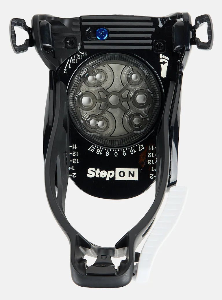 Burton Junior's Grom Step On Snowboard Bindings 2025 - Kids Snowboard Bindings for Boys & Girls | Easy On/Off Design | Perfect for Young Riders & Beginners on Mountain Slopes