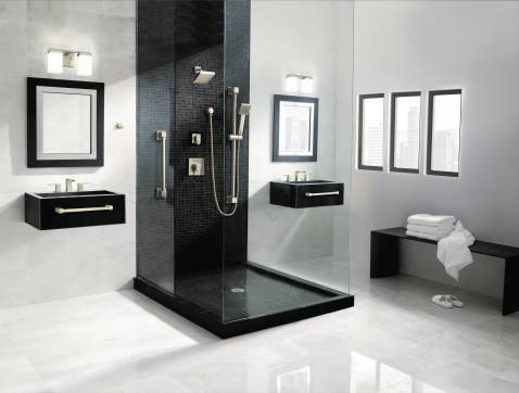 90 Degree 24-Inch Brushed Nickel Towel Bar by Moen - YB8824BN - Perfect for Bathroom, Kitchen, and Spa Decor