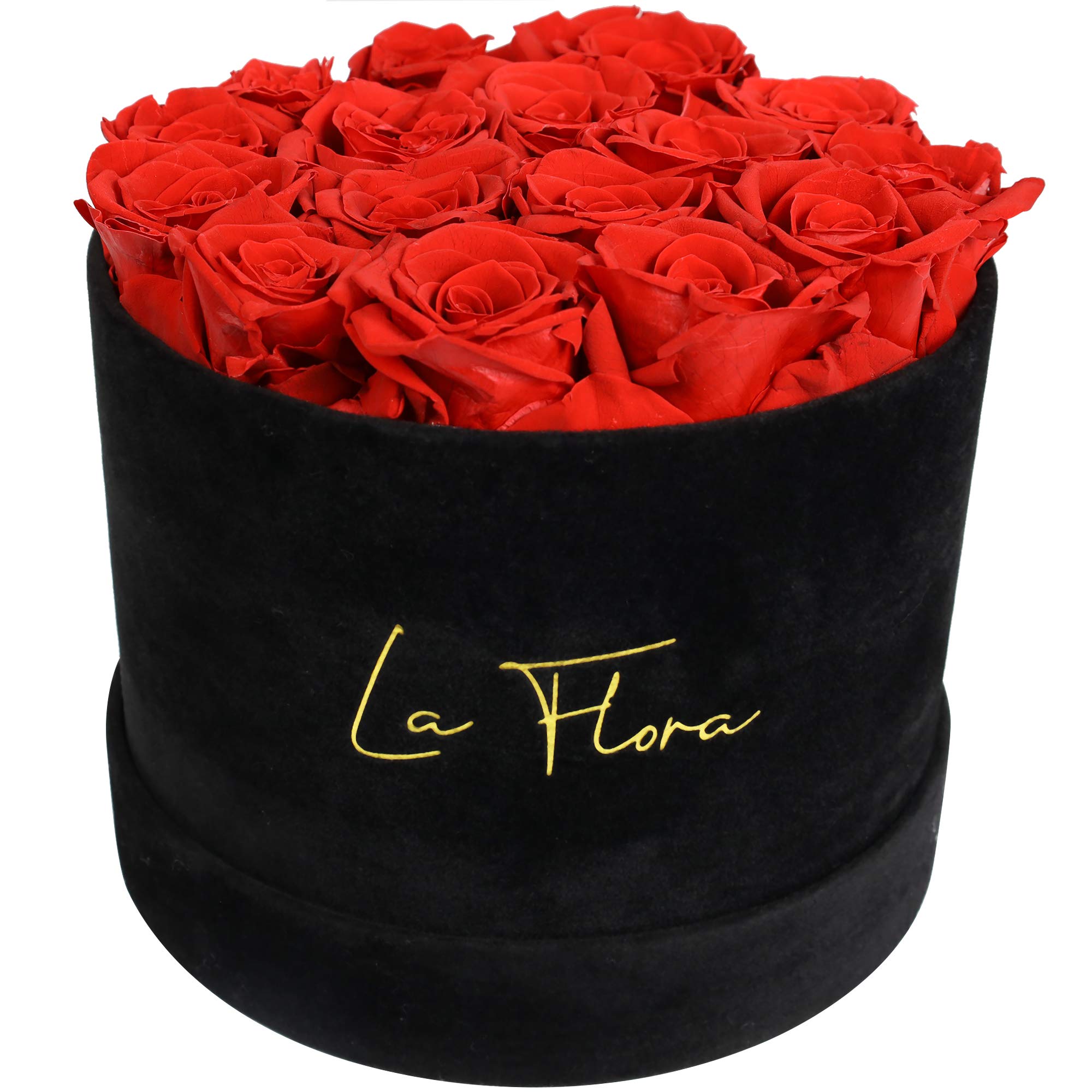 La Flora Preserved Roses Gift Box - 14-16 Long Lasting Roses That Stay Fresh for 1 Year | Perfect for Anniversaries, Valentine's Day, Weddings & Special Occasions