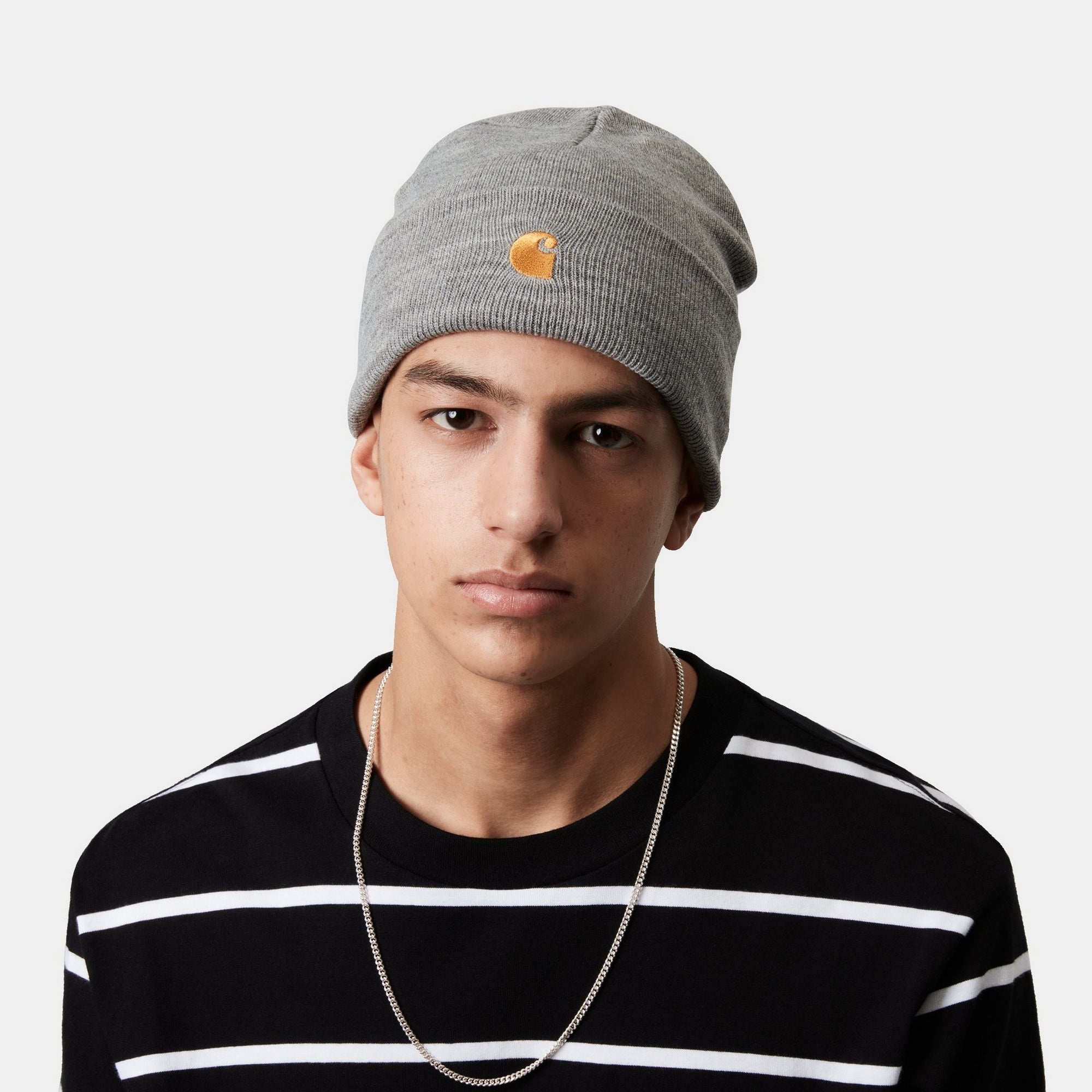 Chase Beanie - Soft Grey Heather Knit Winter Hat for Men & Women - Cozy & Warm Unisex Beanie for Outdoor Activities, Skiing, Hiking, and Casual Wear
