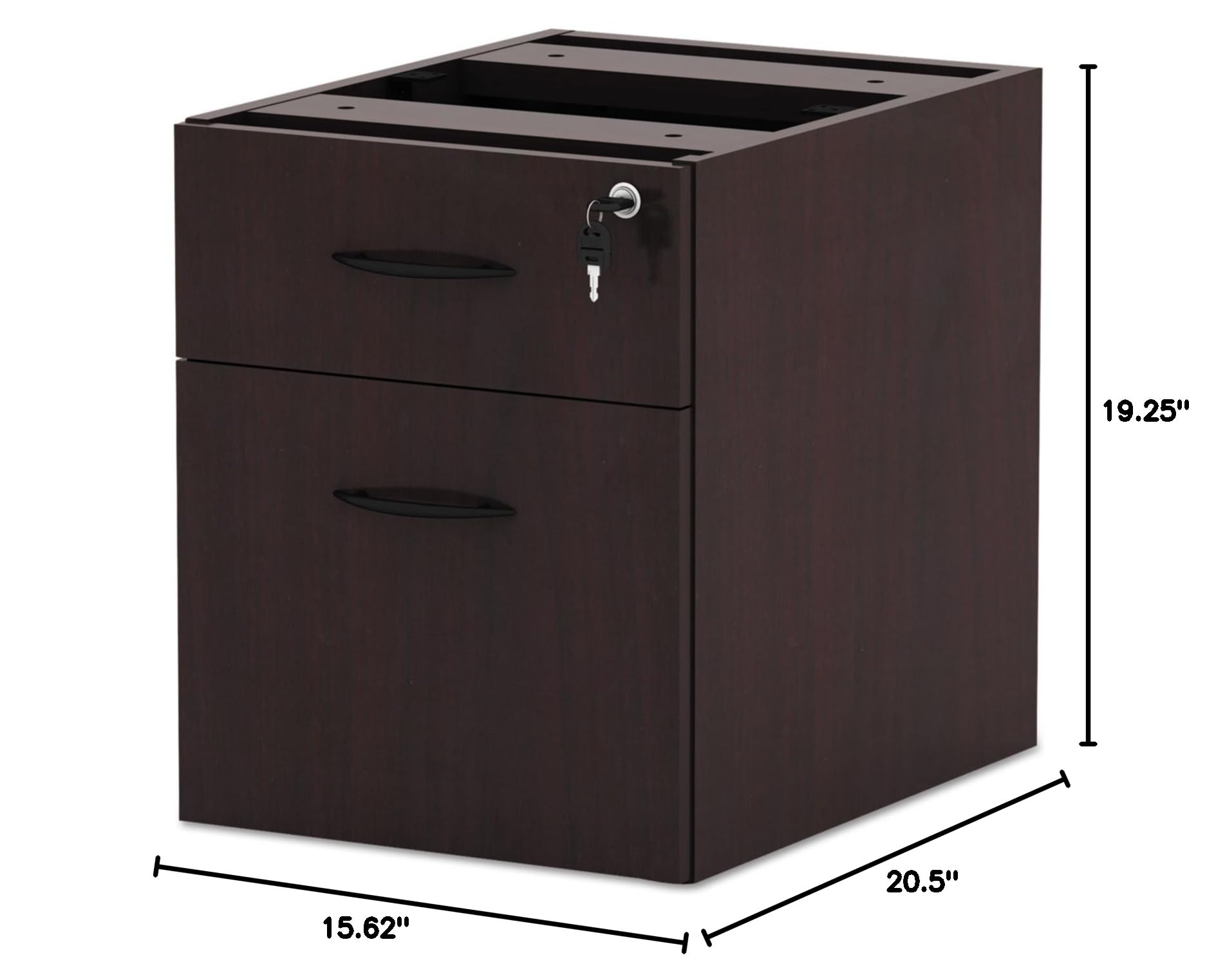 Alera Valencia Series 3/4 Box File Pedestal - 15.6
