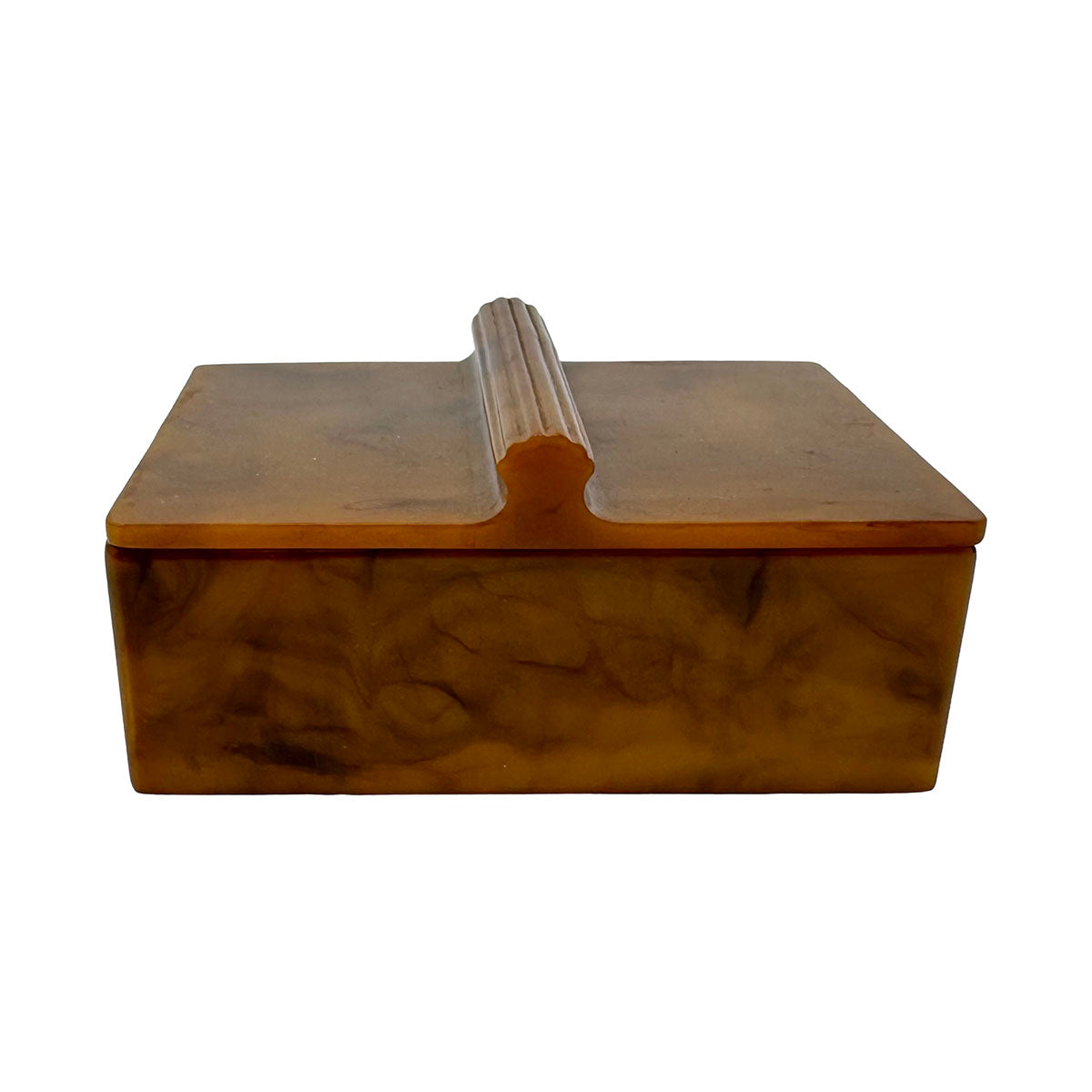 Vintage Bakelite Storage Box with Lid - Antique Style Jewelry Organizer, Spice Container & Home Decor for Collectors & Retro Enthusiasts