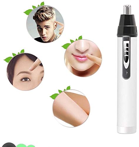 Professional 4-in-1 Nose & Ear Hair Trimmer for Men & Women - Painless Waterproof Stainless Steel Grooming Tool with Quiet Motor, Cleaning Brush & USB Charging - Perfect for Travel, Home & Personal Care Routines