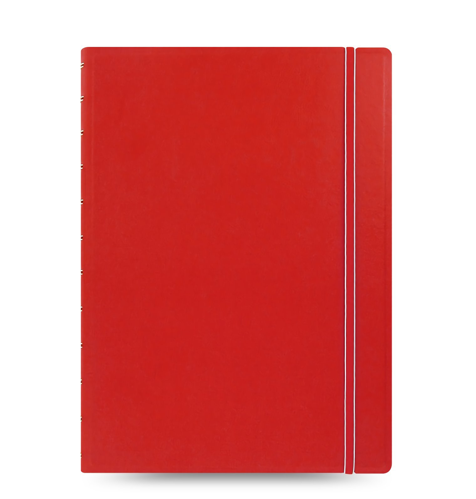 Premium Filofax A4 Refillable Leather Notebook Organizer - Red | Perfect for Business, School & Daily Planning | Durable Cover with Customizable Inserts