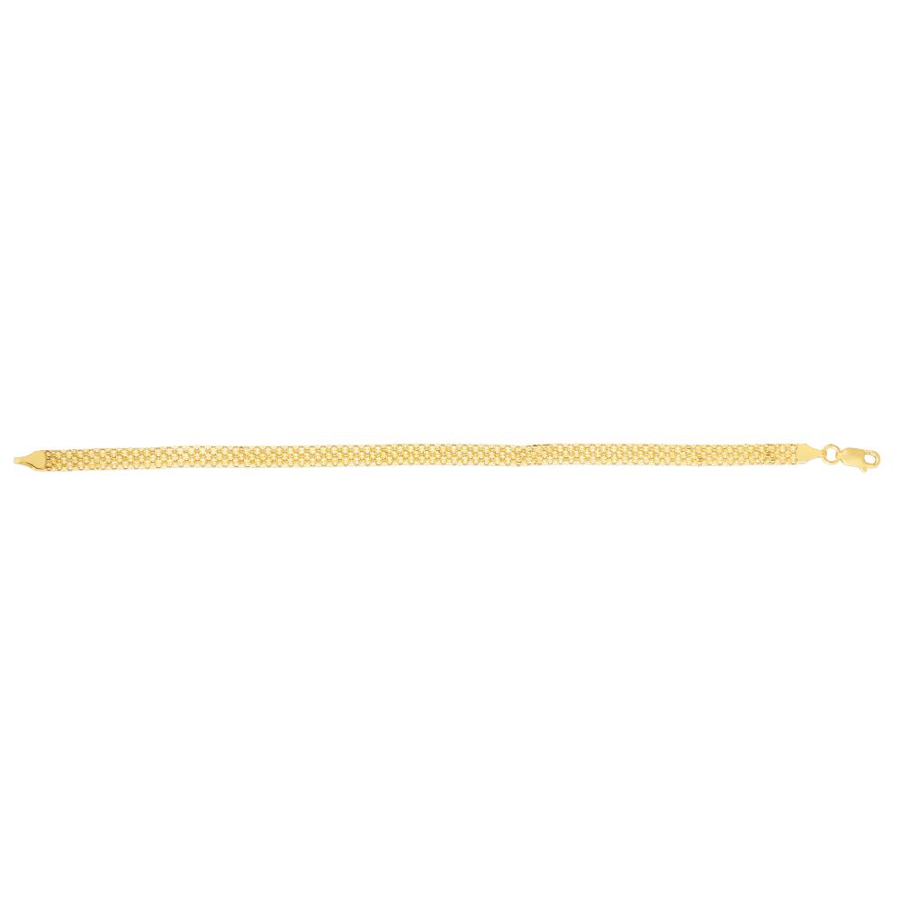 14K Gold 4.7mm Bismark Chain Necklace for Men - Durable & Stylish Jewelry for Everyday Wear, Gifts & Special Occasions