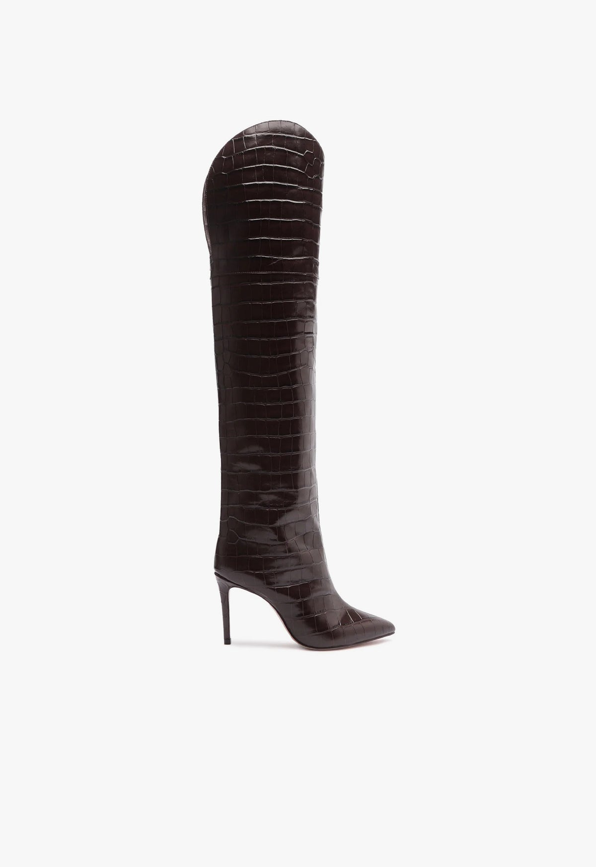 Maryana Women's Over The Knee Leather Boots - Stylish High Heel Thigh High Boots for Winter, Party & Night Out