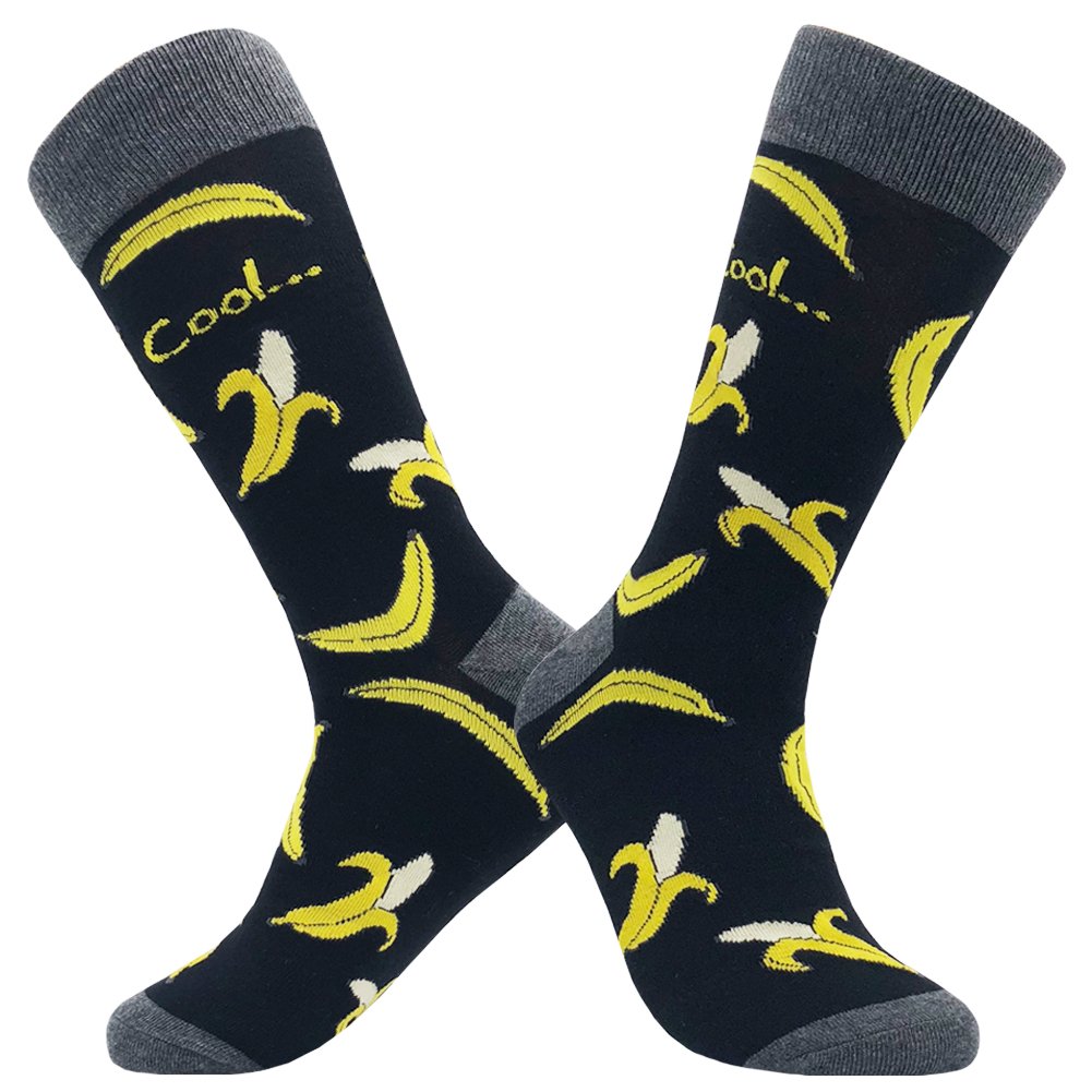 Men's Fun Crew Socks - Novelty Colorful Cotton Casual Dress Socks for Work, Party & Everyday Wear | Comfortable & Stylish