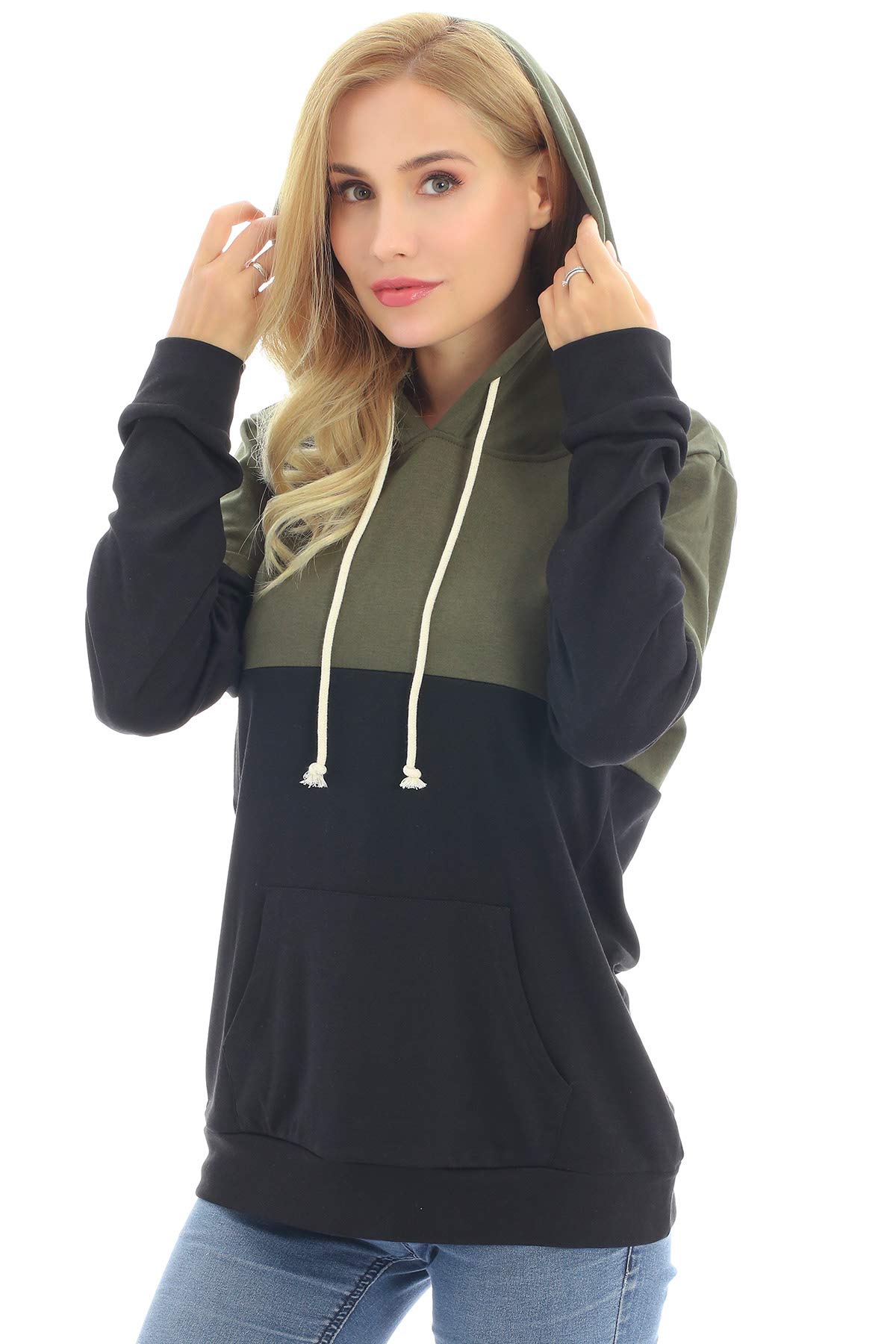 Bearsland Maternity Nursing Hoodie for Women - Soft Breastfeeding Sweatshirt with Pockets | Comfortable Pregnancy & Nursing Clothes for Moms (Home, Outdoors, Travel)