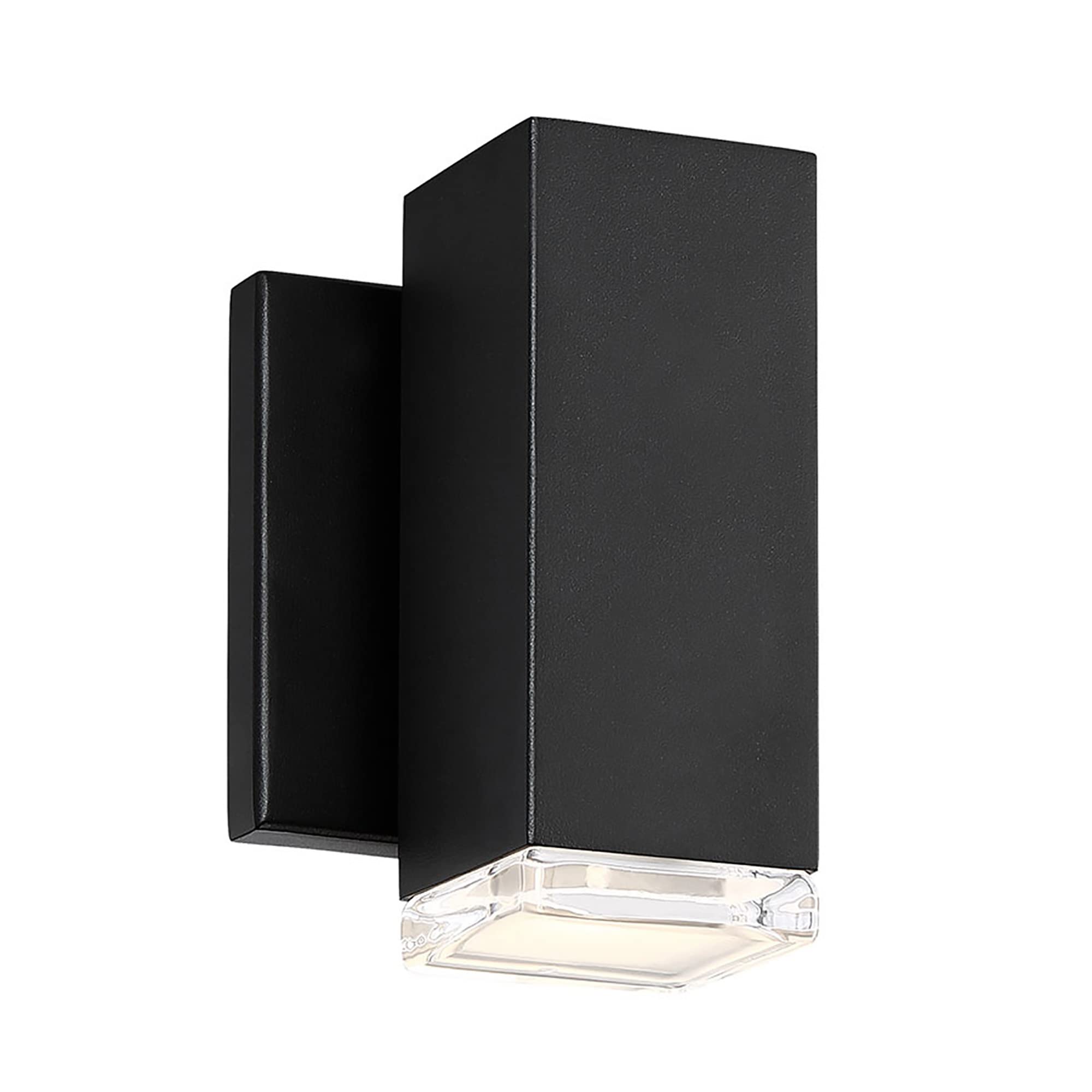 WAC Lighting dweLED 1-Light Black LED Wall Sconce 3000K Warm White - Indoor/Outdoor Modern Lighting for Porch, Patio, Entryway & Hallway