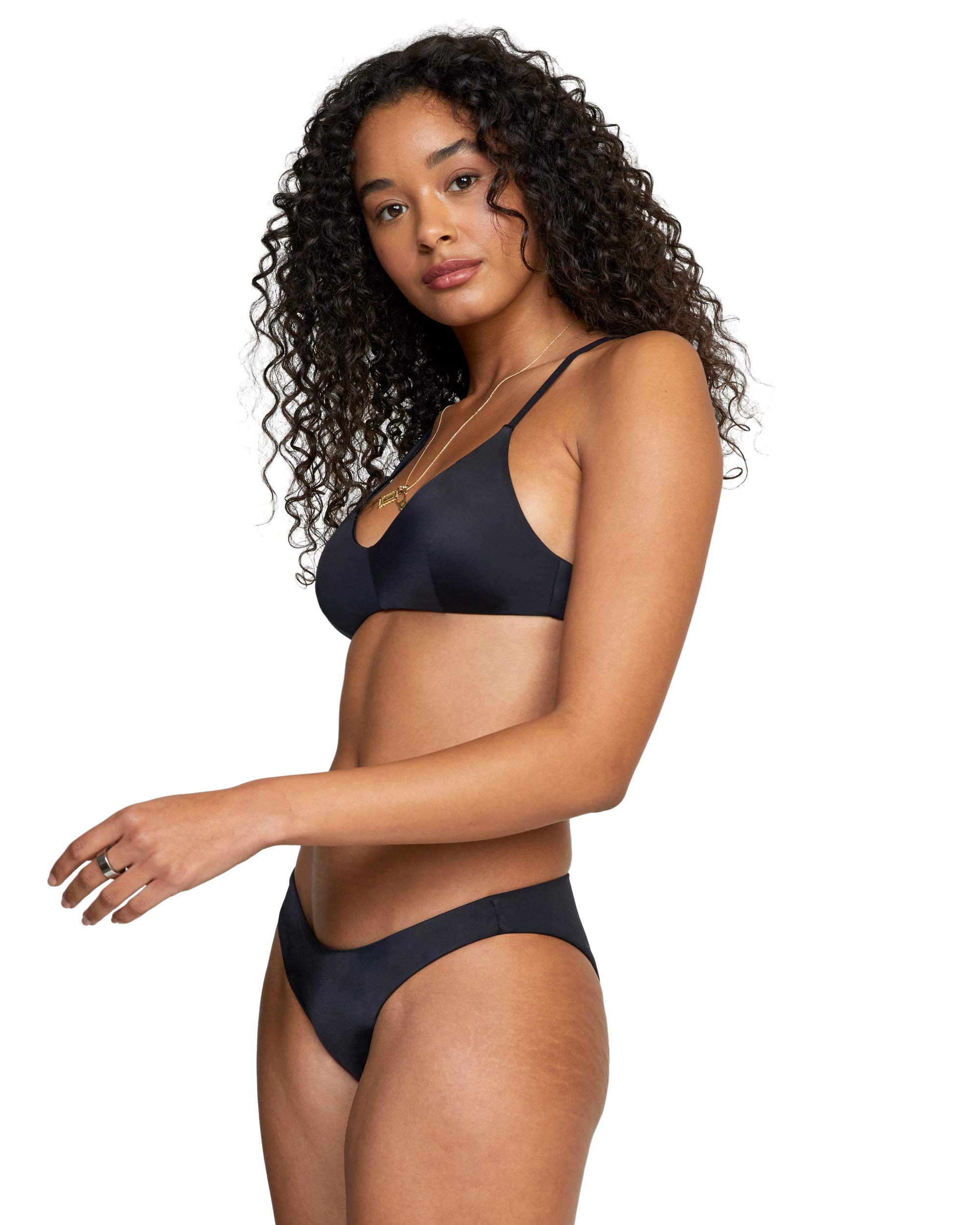RVCA Women's Standard Cross Back Swimwear Bikini Top - Comfortable & Stylish Beachwear for Swimming, Surfing & Summer Vacations