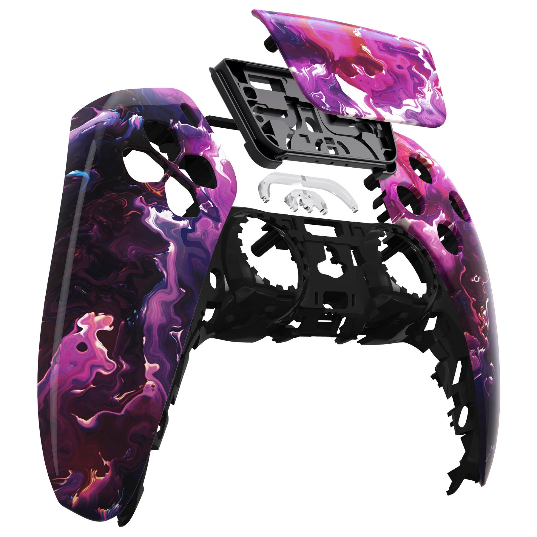 eXtremeRate Lava Touchpad Front Housing Shell for PS5 Controller BDM-010/020/030/040/050 - DIY Replacement Shell & Custom Touch Pad Cover (ZPFT1026G3) - Perfect for Gaming Enthusiasts & PS5 Controller Modding