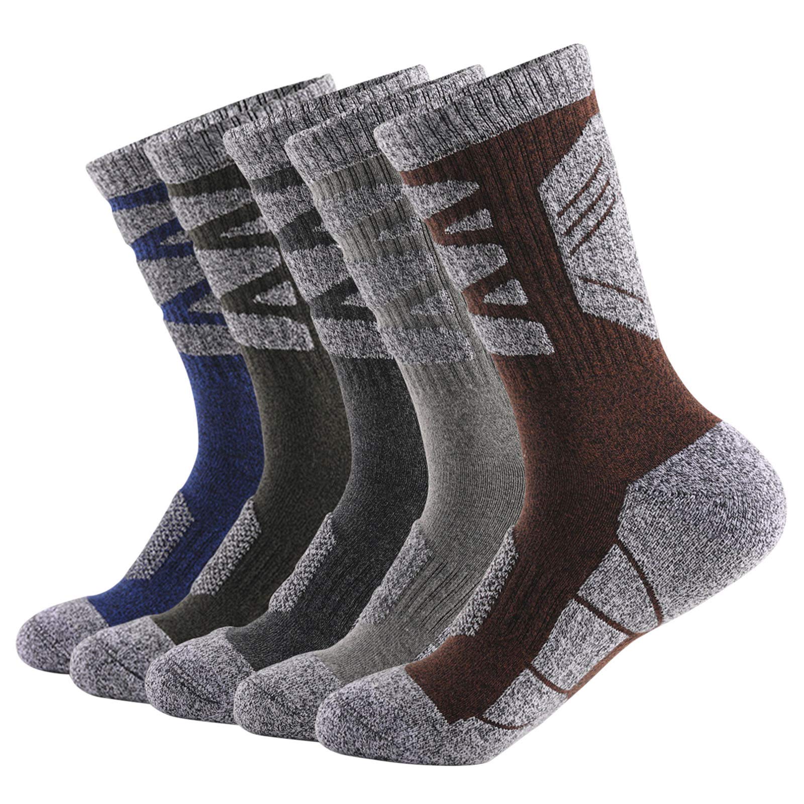 **Warm Winter Ski Socks for Men & Women - Thermal Outdoor Mountaineering & Sports Socks (Sizes 10-13) - Perfect for Hiking, Skiing & Cold Weather Activities**