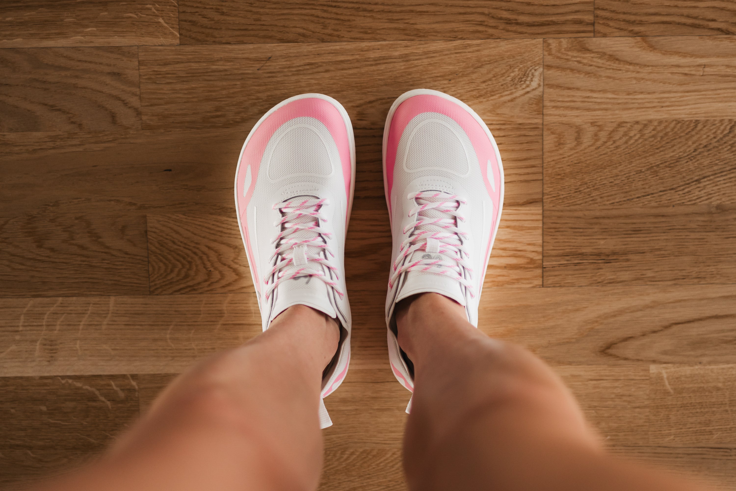 Barefoot Sneakers for Women - Be Lenka Velocity Light Pink | Minimalist Running Shoes for Natural Movement & Gym Workouts