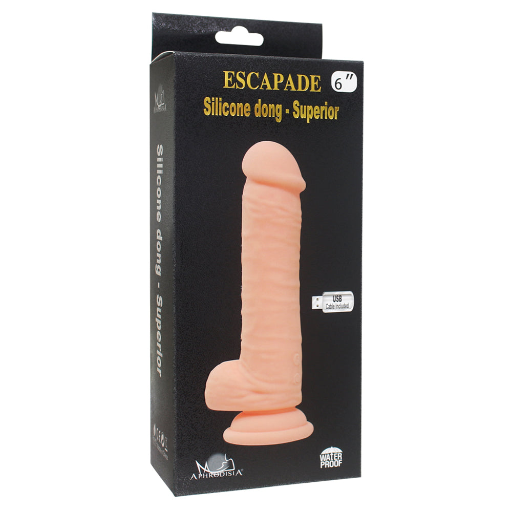 Superior 6 Vibrating Silicone Dildo - Waterproof & Rechargeable Adult Toy for Women & Couples - Perfect for Solo Play & Intimate Moments