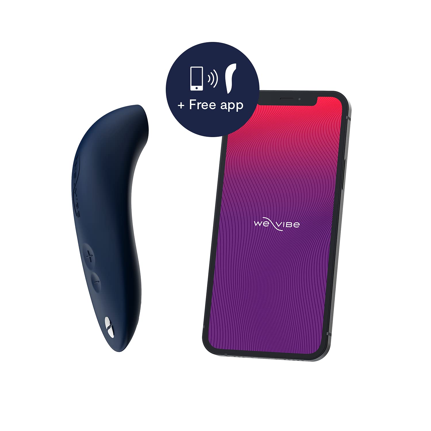 We-Vibe Melt Clitoral Stimulator - App Controlled Clit Sucker Vibrator for Women & Couples, 12 Intensity Levels, Long Distance Play, Waterproof Adult Sex Toy - Perfect for Solo Play & Couples Intimacy (Blue)