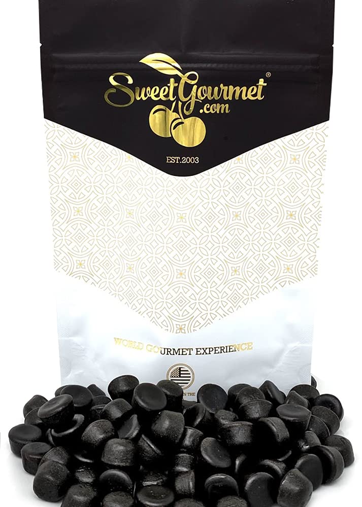 SweetGourmet Dutch Soft Licorice Drops - Bulk Candy 1 Pound | Authentic Dutch Licorice for Gifting, Parties & Movie Nights