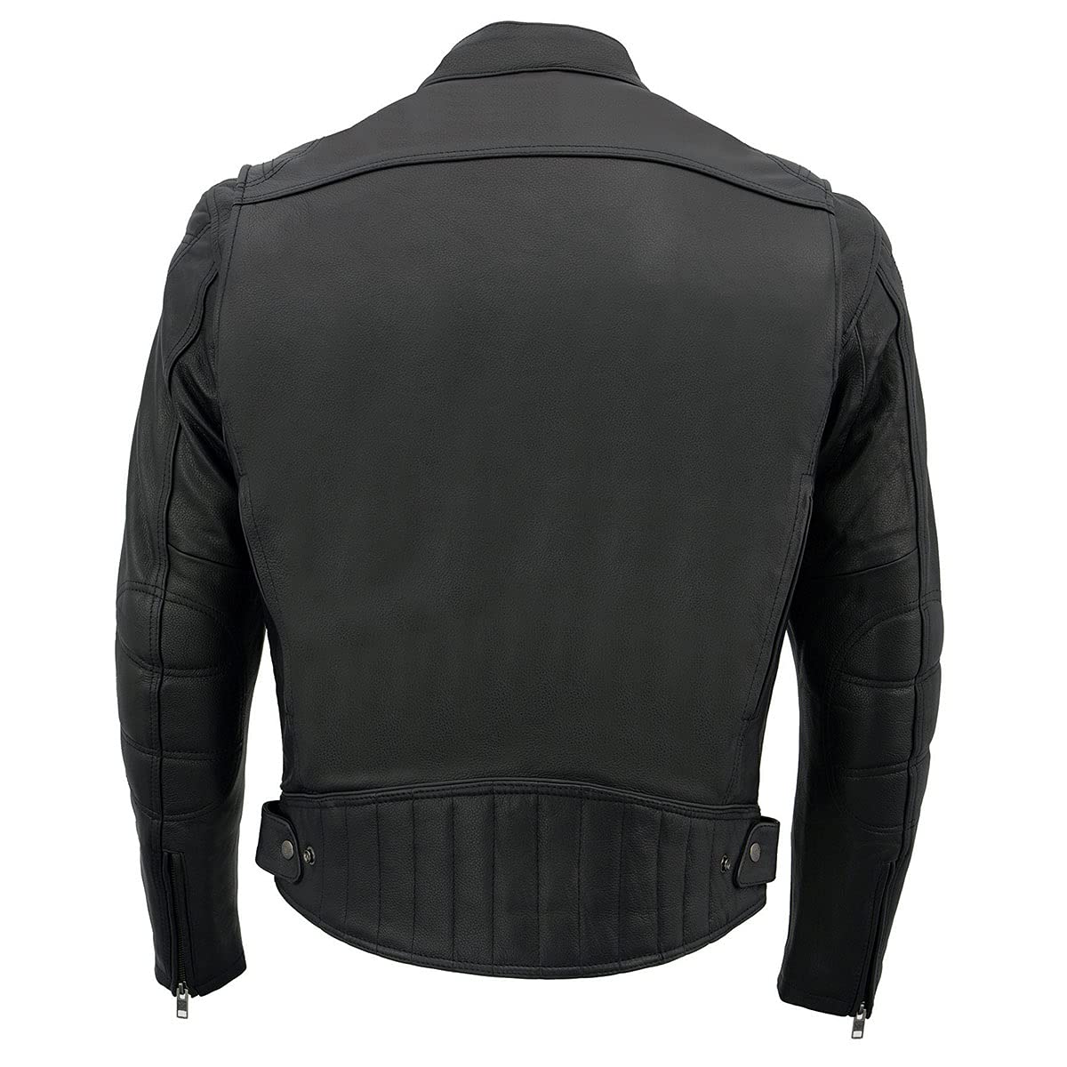 Milwaukee Leather MLM1560 Men's Black Long Body Vented Motorcycle Jacket - Premium Biker Gear for Riding & Outdoor Adventures