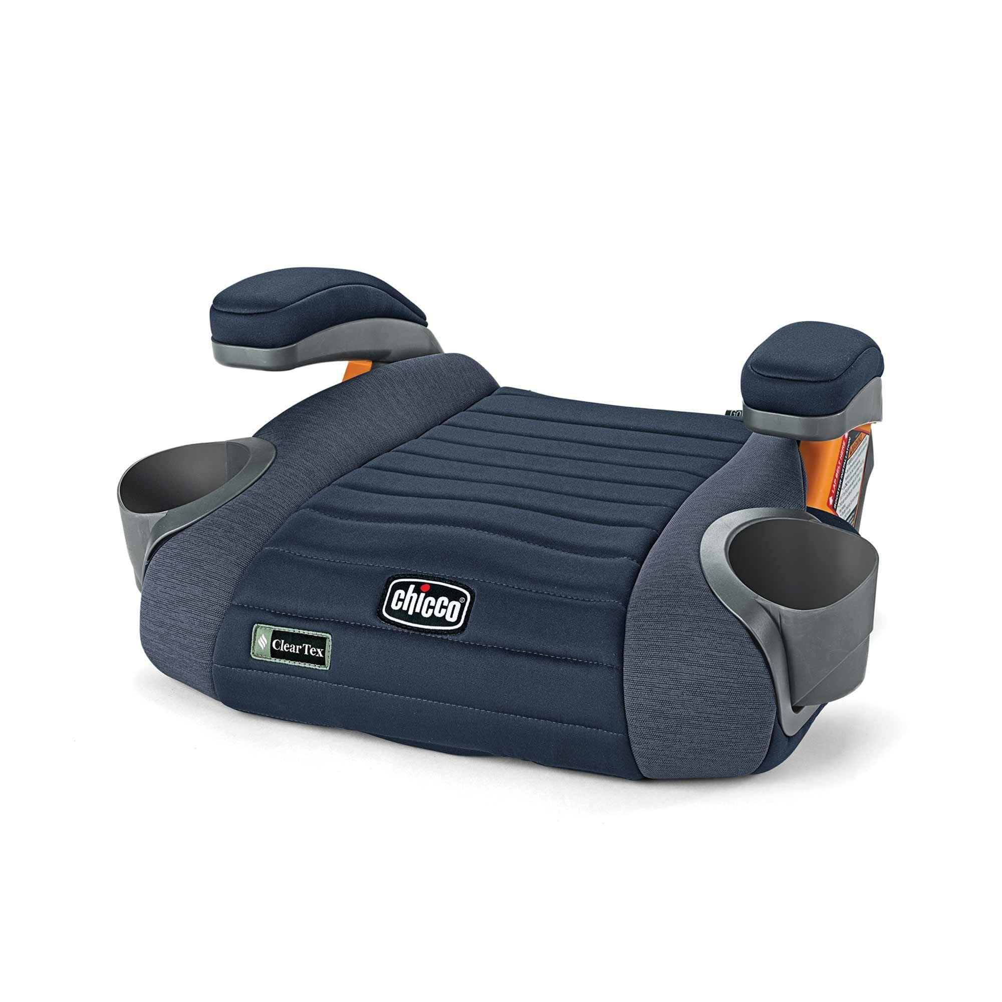 Chicco GoFit ClearTex Backless Booster Car Seat for Kids - Lightweight & Comfortable - Safe Travel for Ages 4+ - Perfect for School, Road Trips & Everyday Use