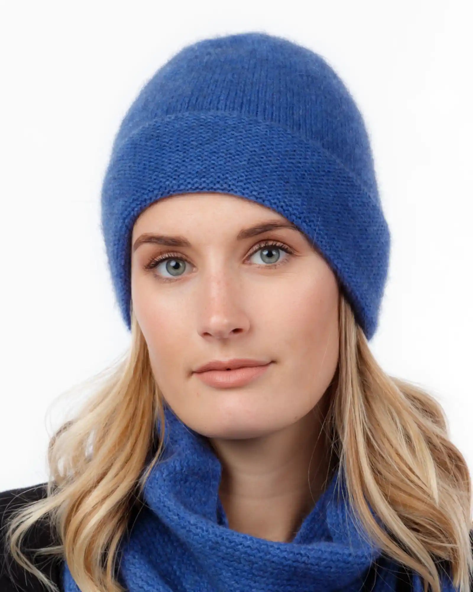 Cornflower Blue Plain Beanie Hat - Soft Winter Knit Cap for Men & Women - NX101 - Perfect for Cold Weather, Outdoor Activities & Fashion Accessories