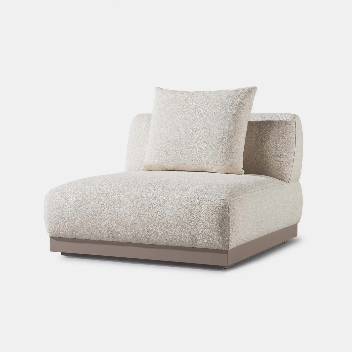Amalfi Outdoor Armless Single Sectional Sofa - Waterproof Patio Furniture for Poolside, Garden & Backyard Relaxation