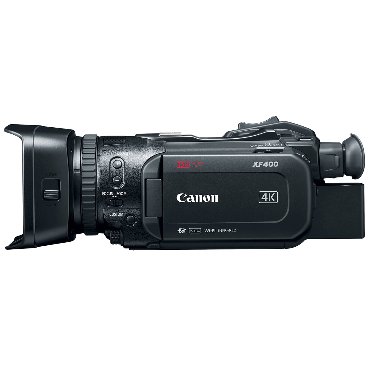 Canon XF400 4K Professional Camcorder - Ultra HD Video Recording for Filmmaking, Live Streaming & Broadcast