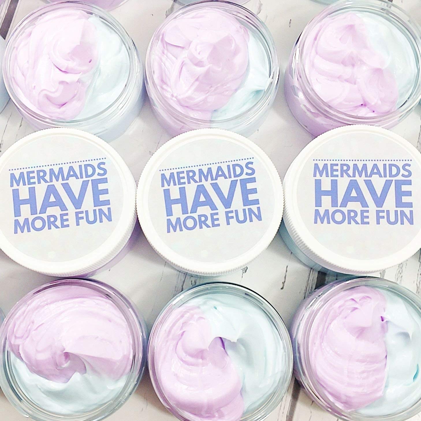 Mermaid Whipped Body Butter Lotion for Kids - Moisturizing & Nourishing Skin Care - Perfect for Little Girl Birthday Party Favors & Under the Sea Themed Events - Great for Dry Skin & Daily Use