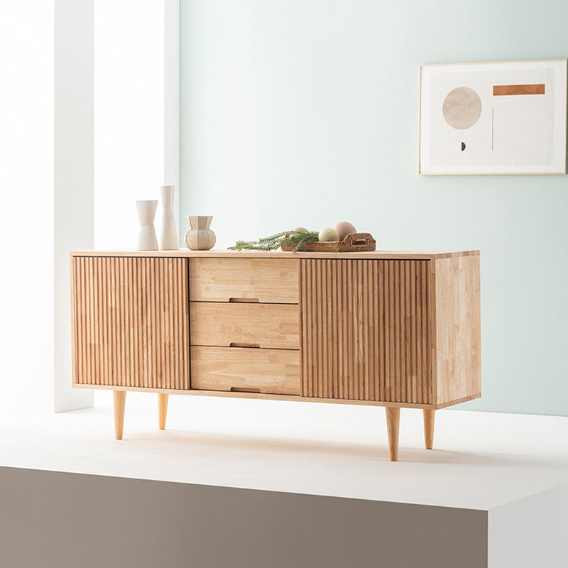 LOLA NEW YORK HILTON Buffet - Scandinavian Nordic Style Solid Wood Sideboard Cabinet for Dining Room, Living Room & Entryway Storage