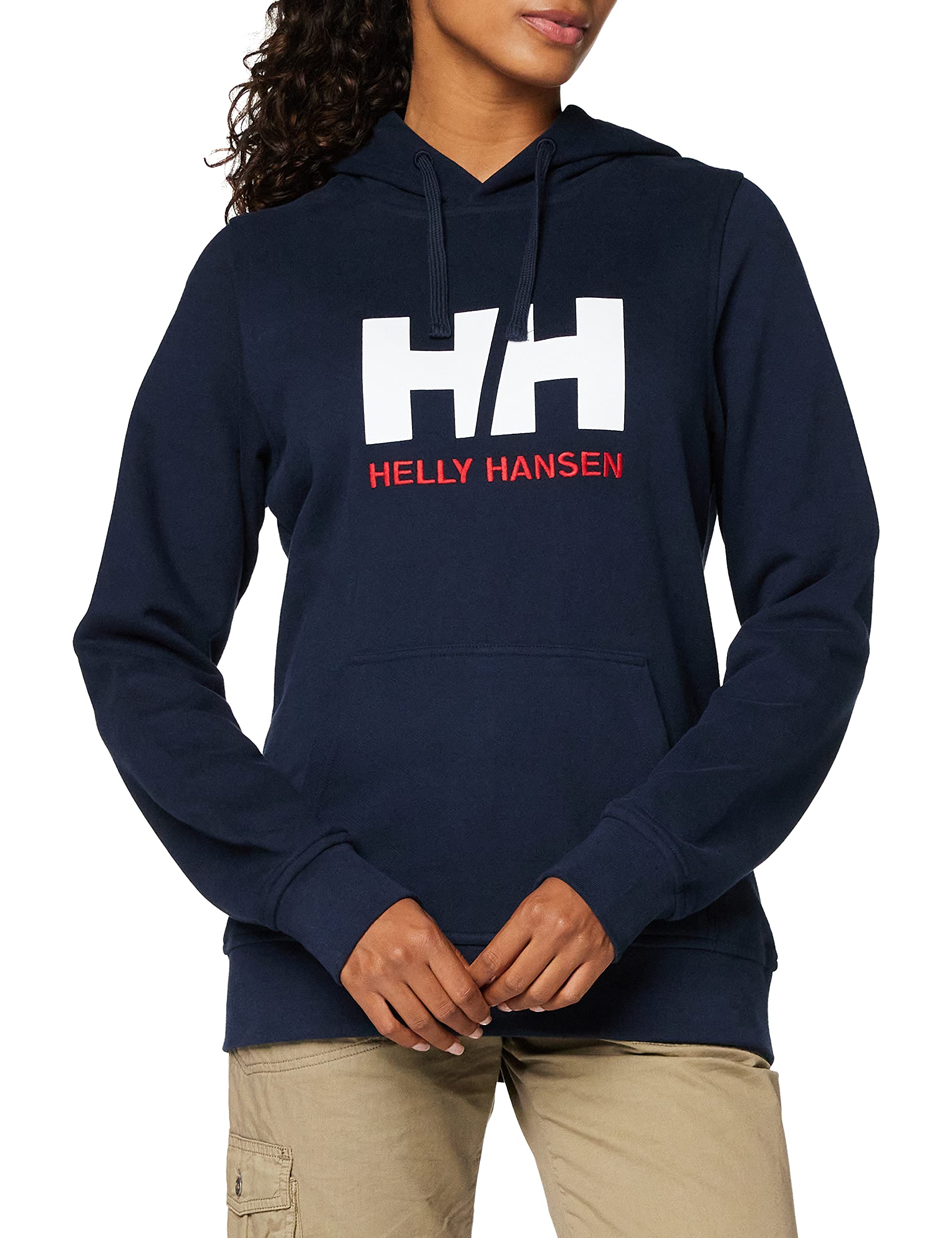 Helly Hansen Women's HH Logo Hoodie - Lightweight Fleece Pullover for Outdoor & Casual Wear - Perfect for Hiking, Travel & Everyday Comfort