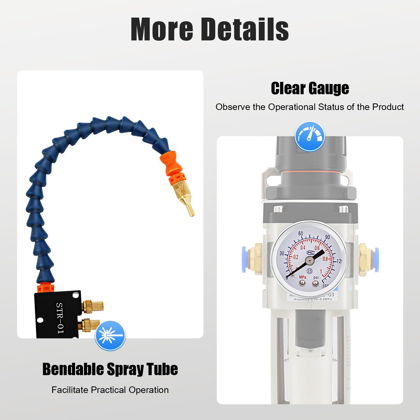 Self-Priming Micro-Mist Coolant Lubrication Spray System for CNC Lathe, Milling & Drill Machines - Perfect for Metalworking & Precision Machining Operations