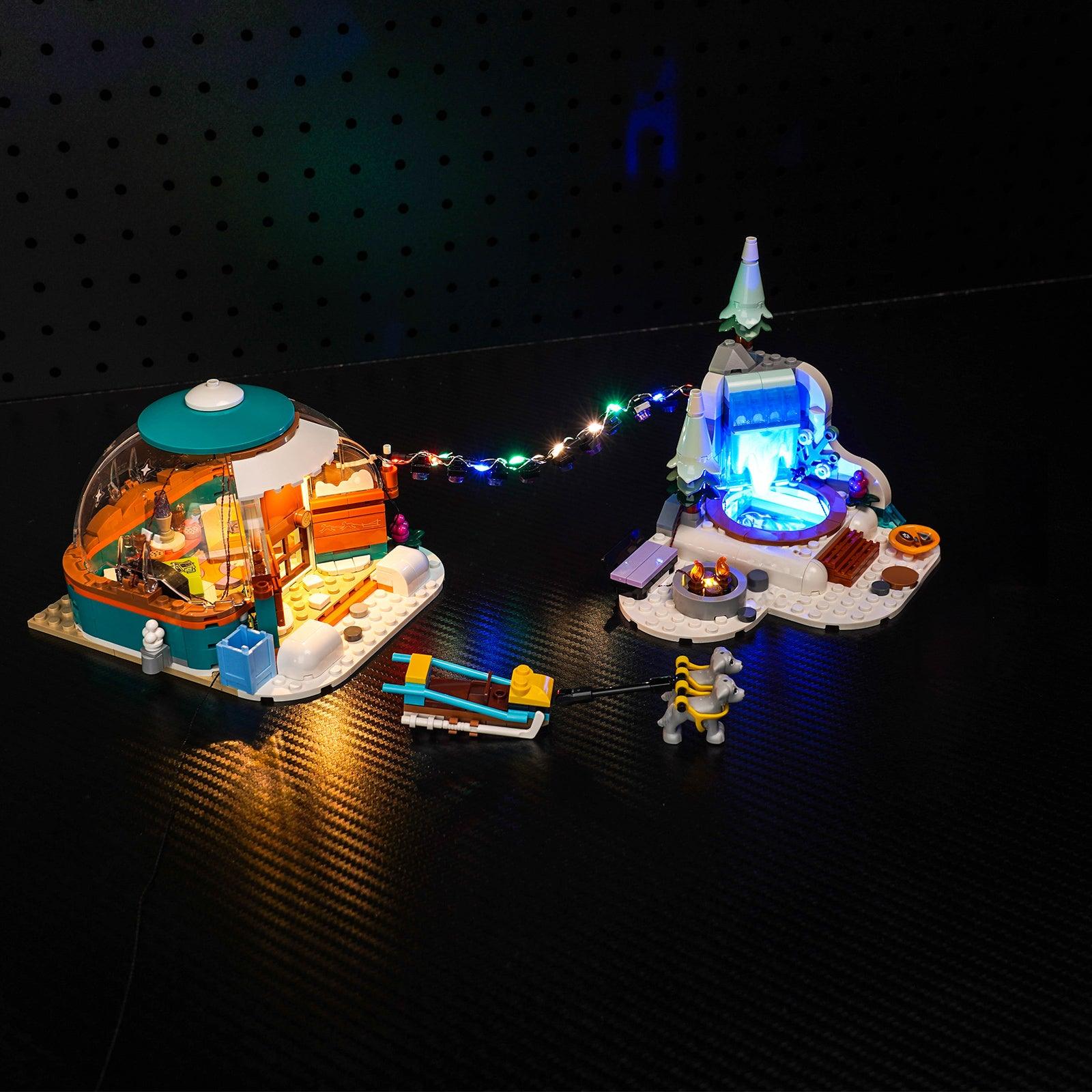 LED Lighting Kit for Igloo Holiday Adventure LEGO 41760 - Illuminate Aurora Beauty with Friends | Perfect for LEGO Displays, Nighttime Play & Winter-Themed Decorations
