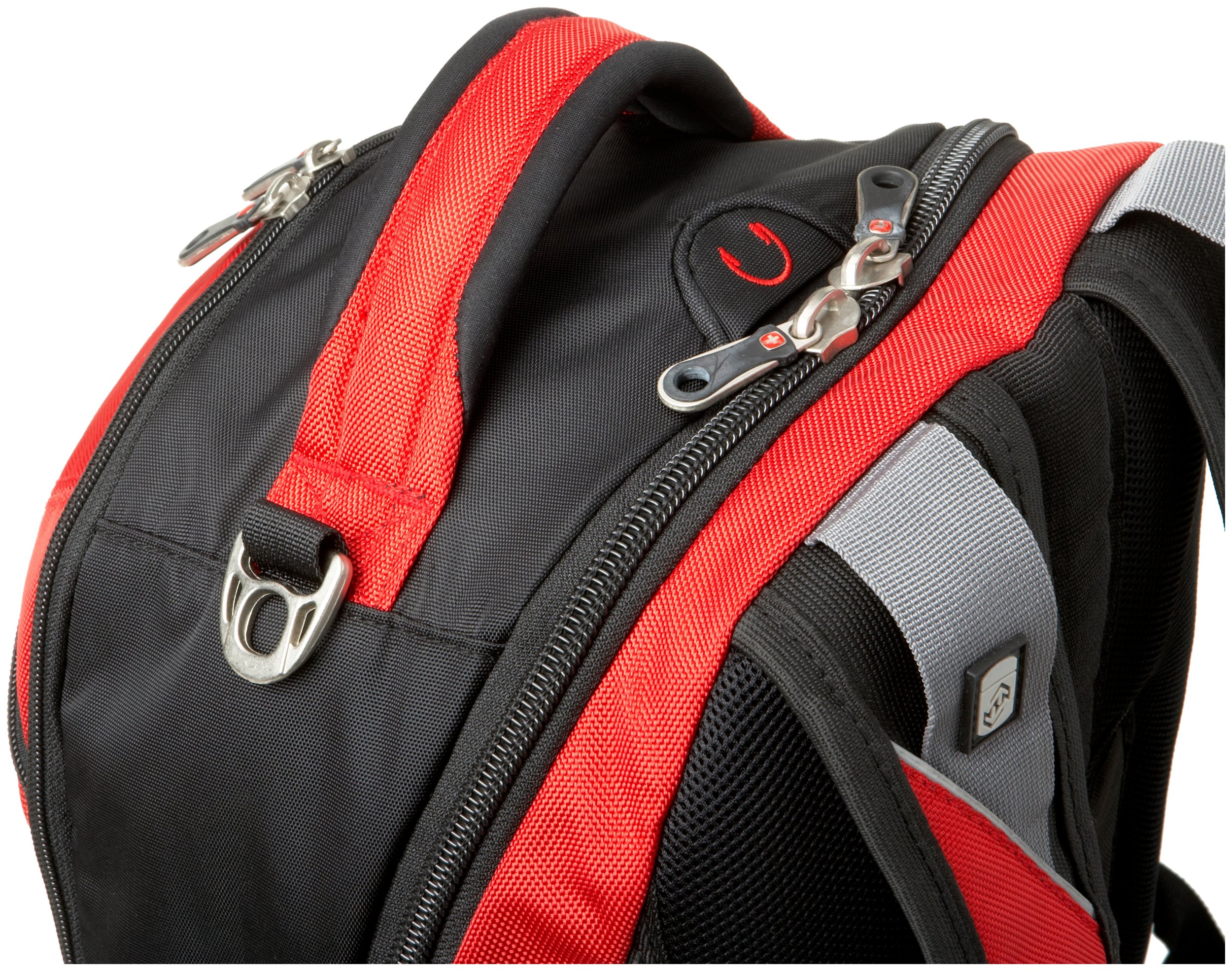 Swiss Gear SA9769 Red Laptop Backpack for 15 Inch Laptops & Tablets - Durable Travel & Work Backpack with USB Charging Port, Perfect for Commuting, Business Trips & College Students