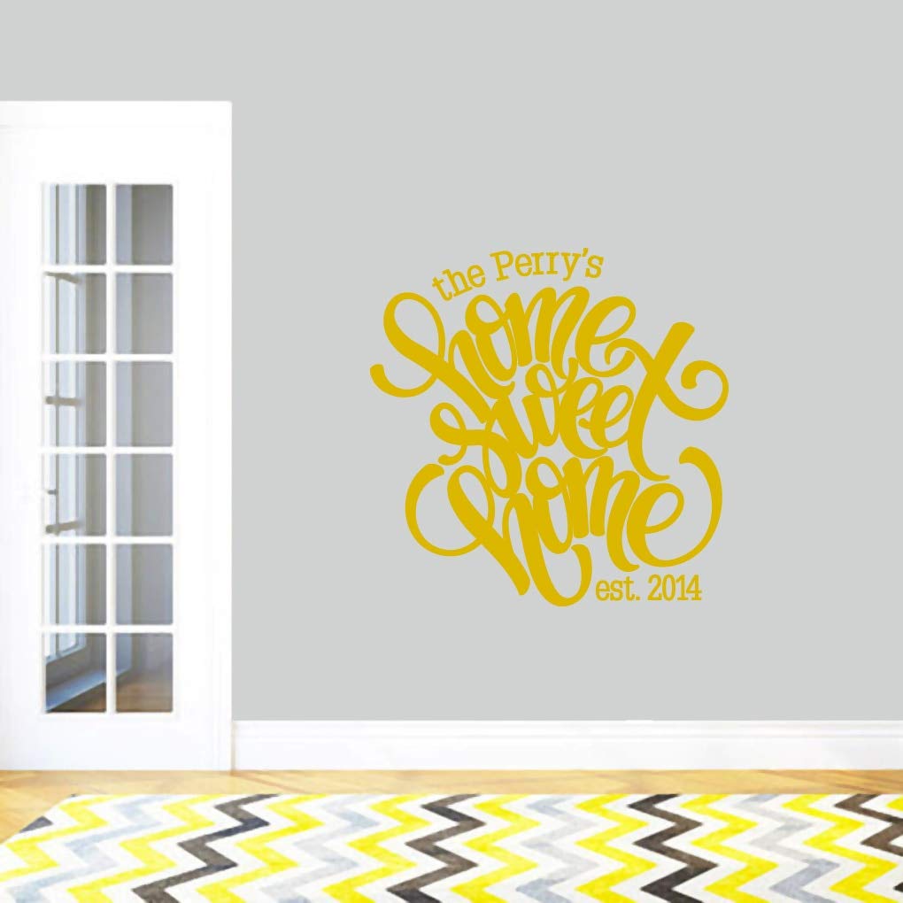 Custom Home Sweet Home Wall Decal - 36