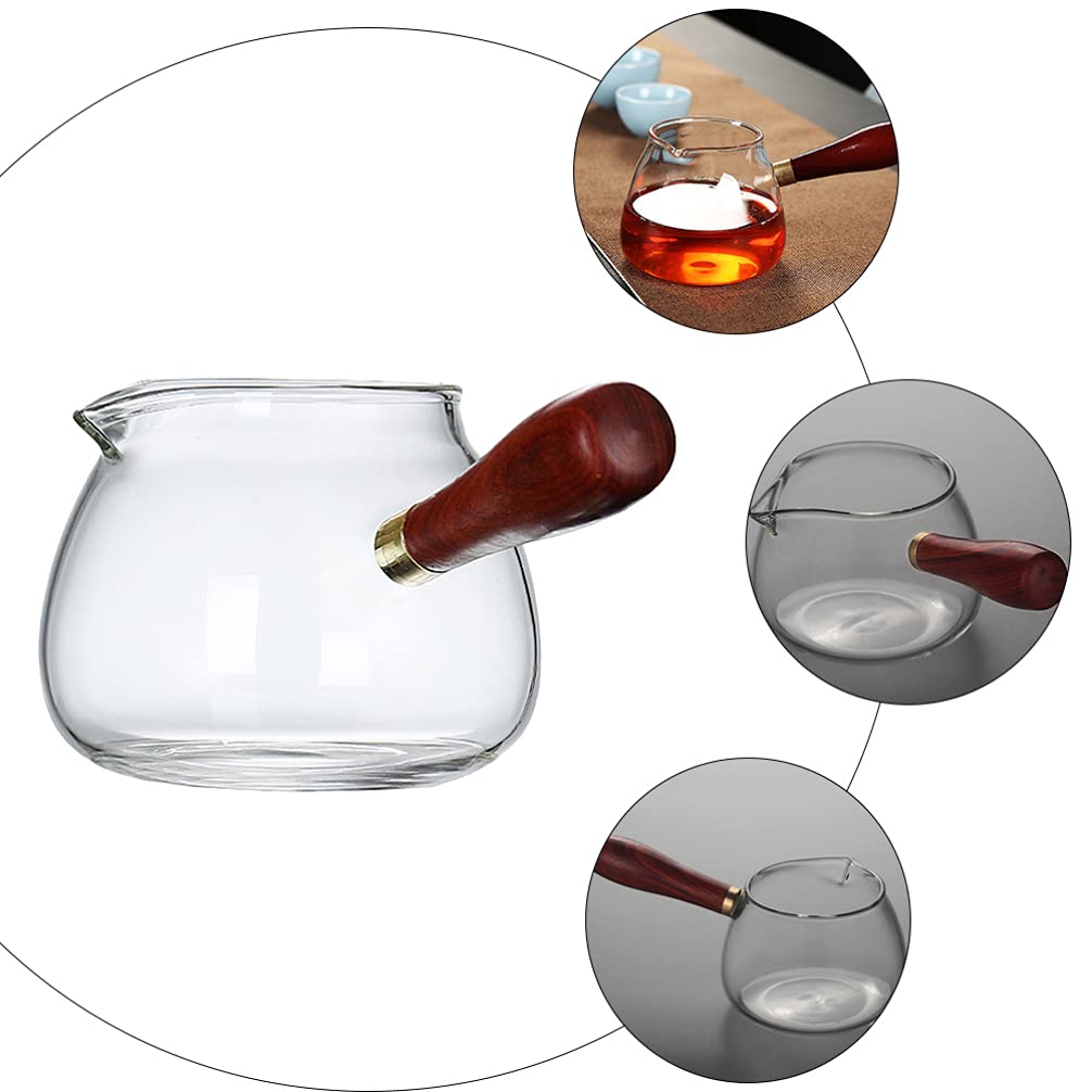 Zerodeko 350ml Glass Saucepan with Nonstick Coating - Small Milk Pot, Pasta Cooker & Butter Warmer - Stovetop Safe for Kitchen, Restaurant & Home Use - Perfect for Simmering, Melting & Cooking Sauces