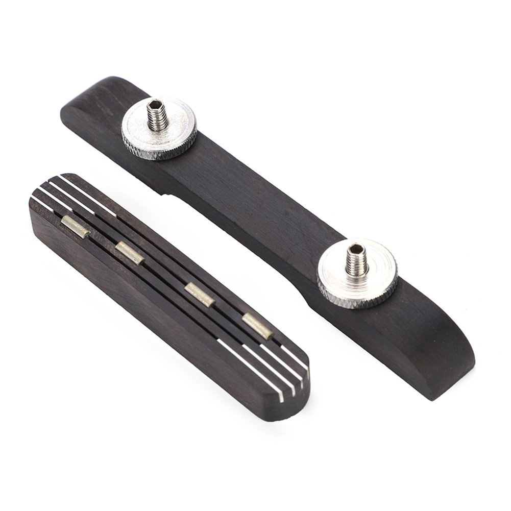 Premium Rosewood Adjustable Mandolin Bridge for Guitar, Bass & Flat Top Mandolins - Perfect for Professional Musicians & Live Performances