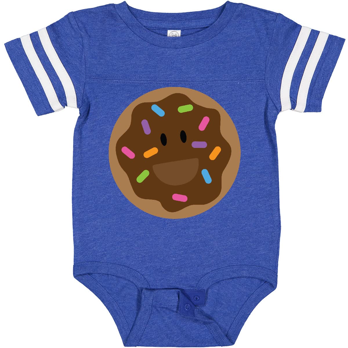 Inktastic Chocolate Doughnut Baby Bodysuit - Cute & Soft Cotton Infant Onesie for Newborns & Toddlers - Perfect for Birthday Gifts, Photo Shoots & Everyday Wear