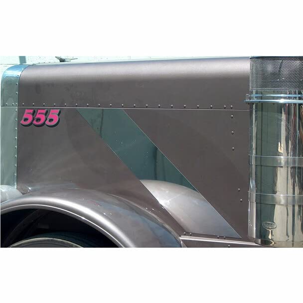 Genuine Aftermarket Replacement Peterbilt 379 Stainless Steel Hood Emblem Trim - Heavy Duty Truck Accessory for Semi Trucks & Classic Rig Restoration