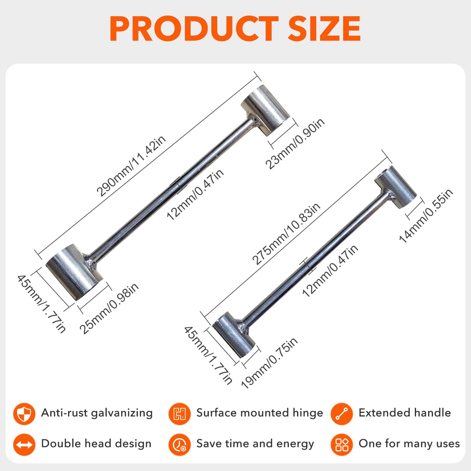 **Door Hinge Adjustment Tool Kit - Hinges Gap Adjusting Wrench for Repairing Various Door Hinge Gaps - Perfect for Home, Office & Garage Door Maintenance**