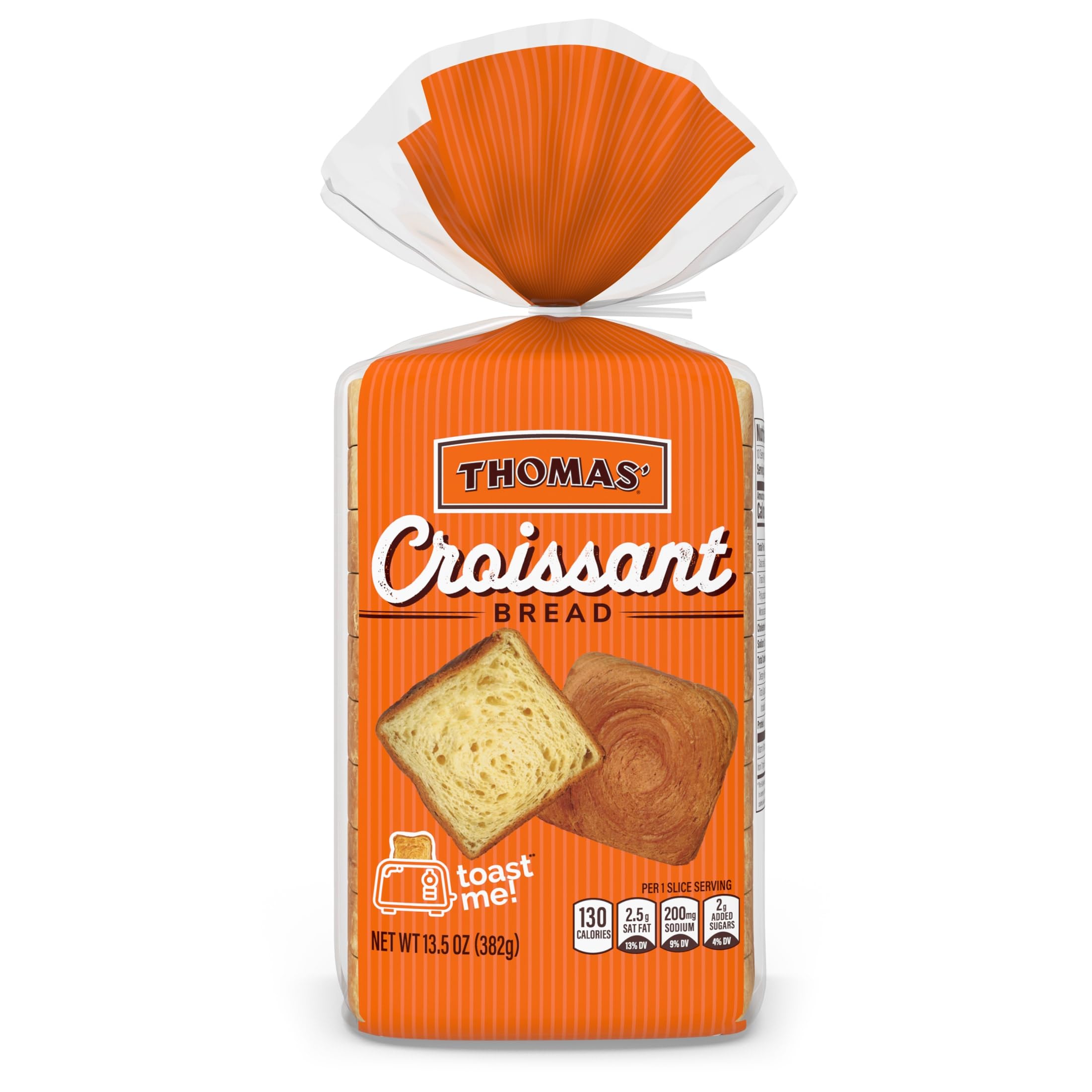 Thomas' Original Croissant Bread - 13.5 oz Pack | Buttery, Flaky Pastry for Breakfast, Brunch & Snacking | Perfect for Sandwiches & French Toast