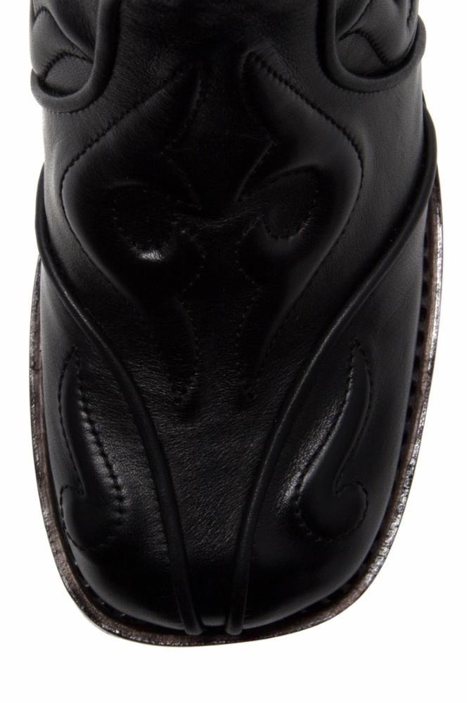 Jeffrey Campbell Women's Dead_Wrong Black Leather Platform Boots - Gothic Punk Fashion for Night Out & Concert Wear