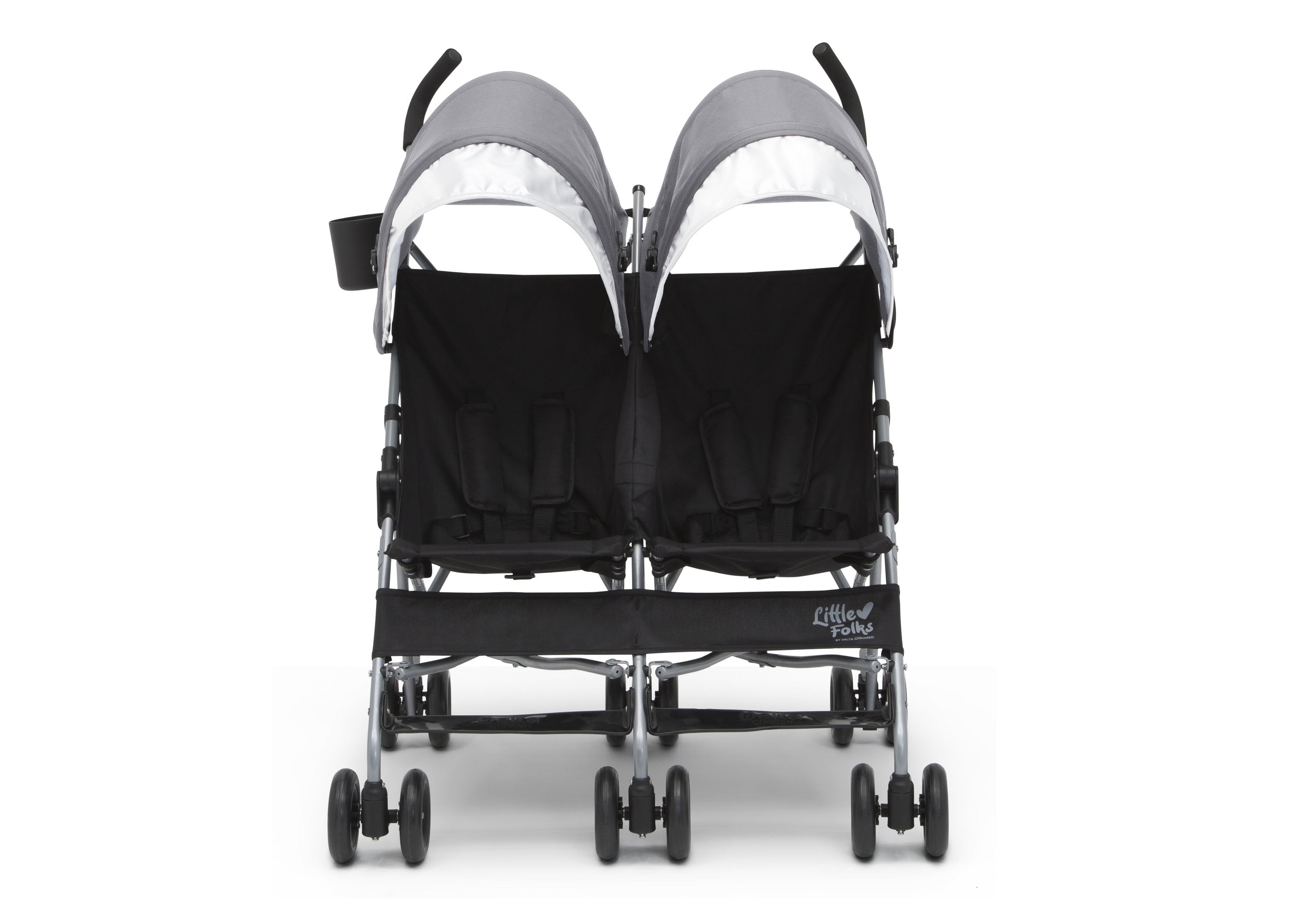 Olympia Side by Side Double Stroller for Twins - Lightweight Compact Foldable Baby Stroller with Canopy & Storage Basket - Perfect for Shopping, Travel & Outdoor Walks
