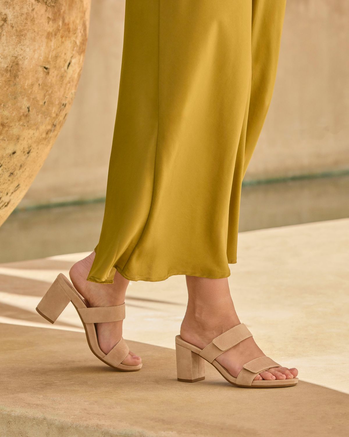 Abeo Tempo Slide Cuban Sand - Comfortable & Stylish Sandals for Women - Perfect for Beach, Vacation & Summer Outfits