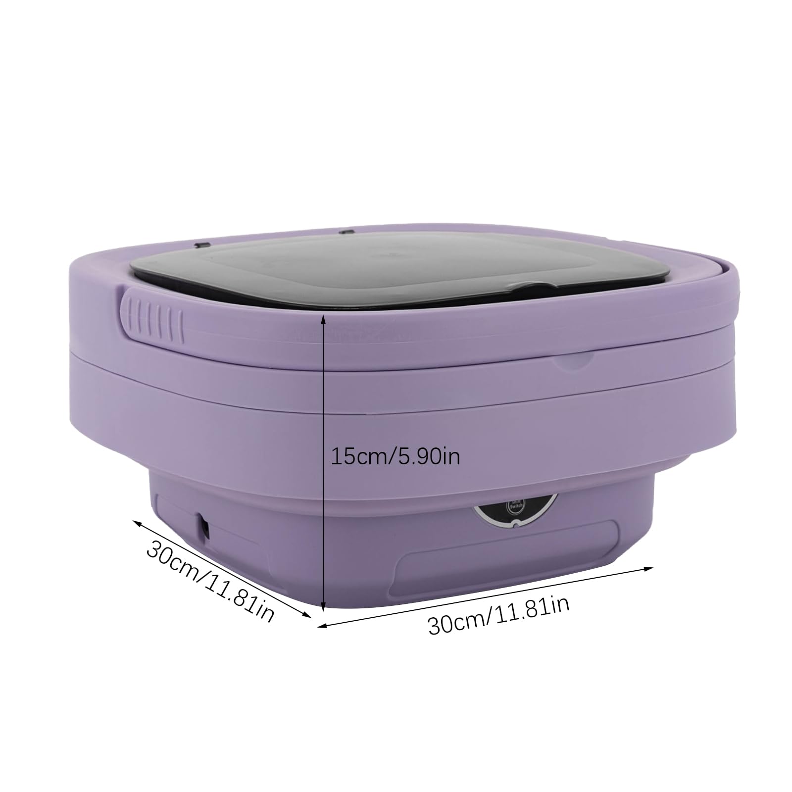 Mini Portable Washing Machine 11L - Compact & Foldable Laundry Washer for Small Spaces - Perfect for Apartments, Dorms, Camping, RV & Travel - Lightweight Clothes Washer for Quick Laundry Anywhere