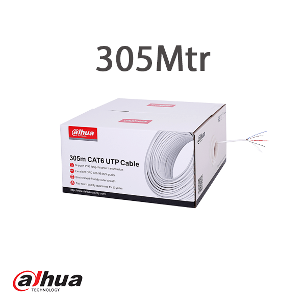 Premium CAT6 Ethernet Cable 305m UTP Solid Copper Wire - High-Speed Internet & Network Connection for Home, Office & Gaming (CPR Certified)
