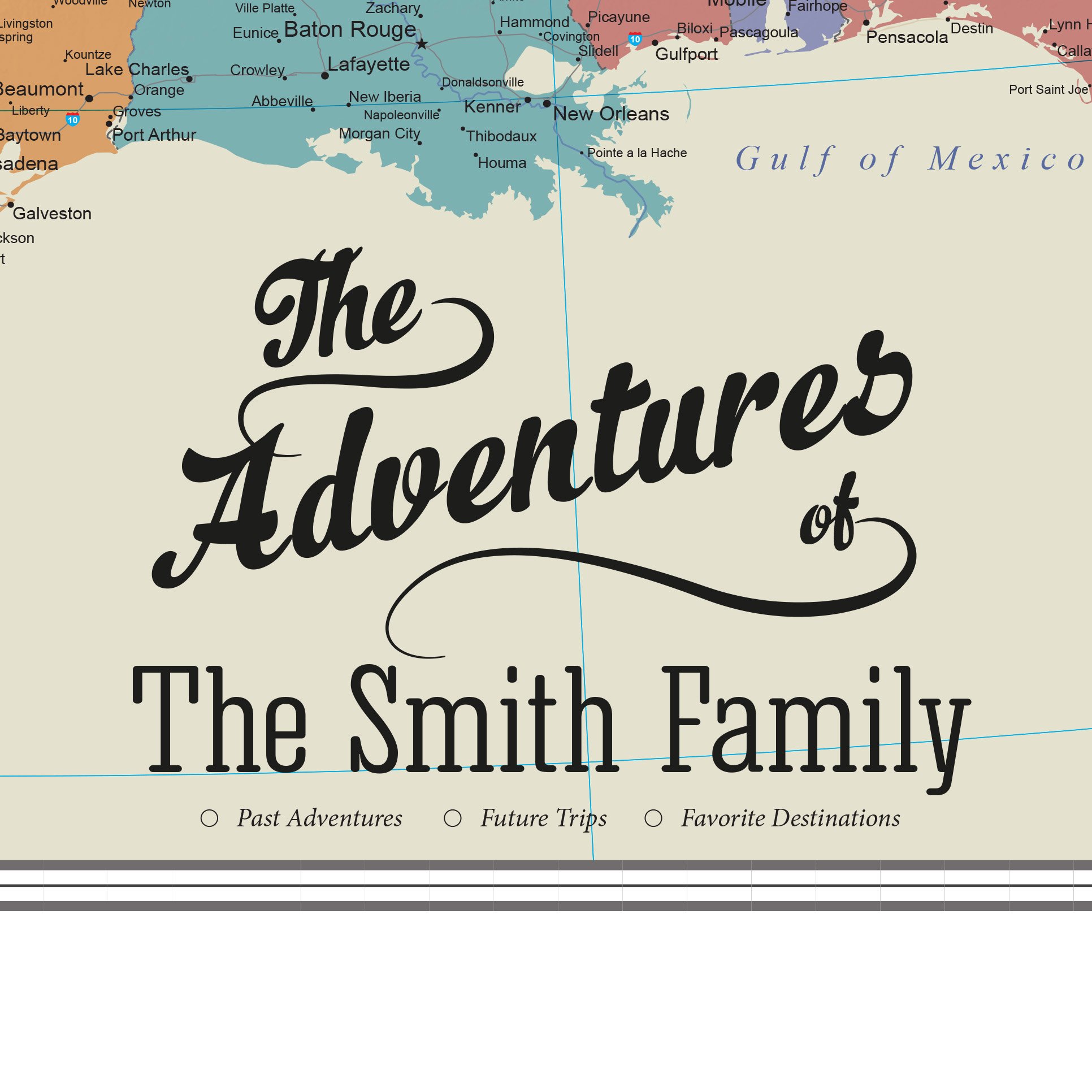 Personalized Push Pin Travel Map - Tan Oceans USA Design with Barnwood Gray Frame - Perfect for Home Decor, Travel Gifts & Adventure Planning