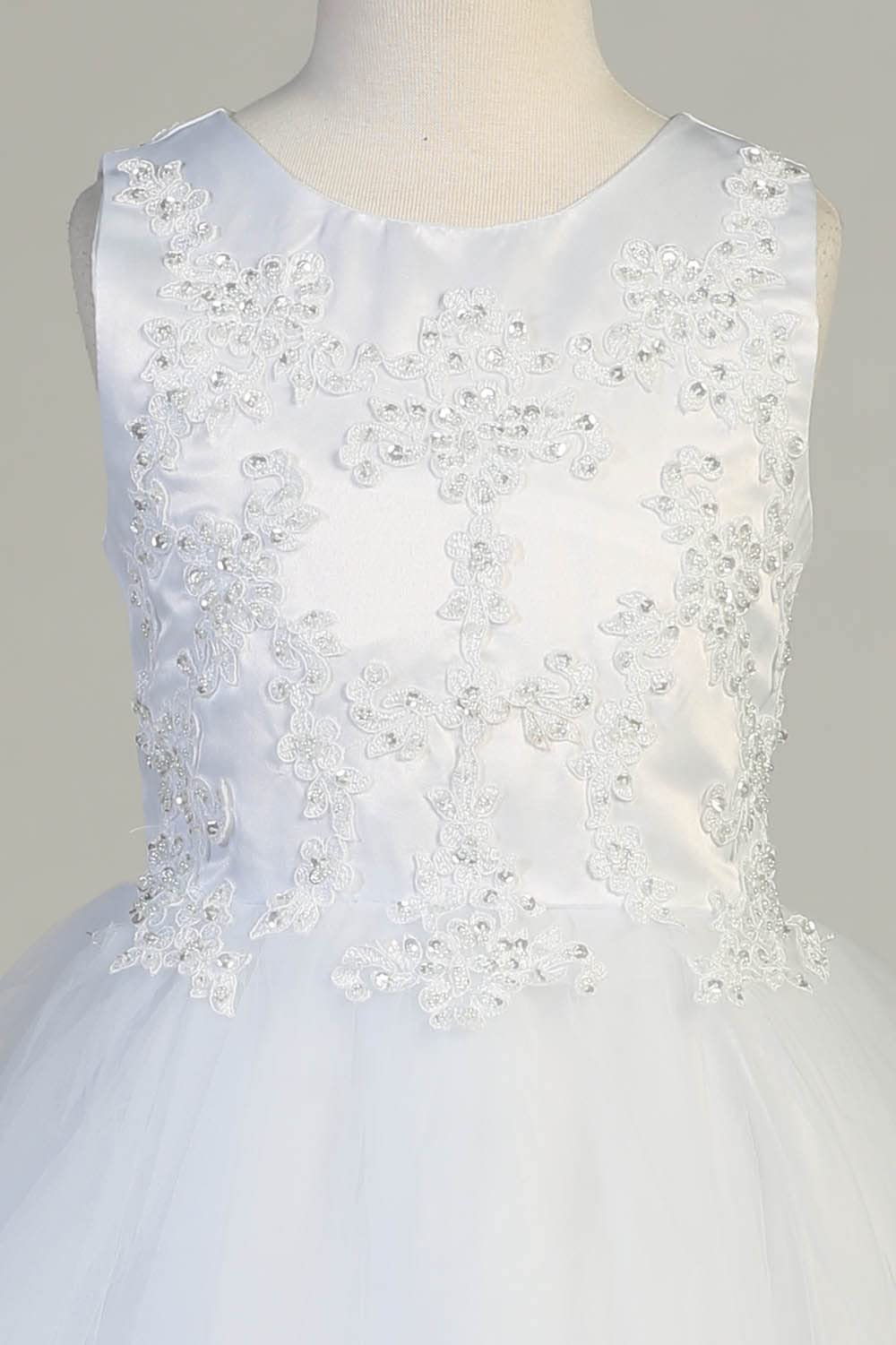 First Communion Dresses for Girls Age 7-16 | Holy White 1st Communion Gowns | Size 4-14 | Perfect for Church Ceremonies, Baptisms & Special Religious Occasions