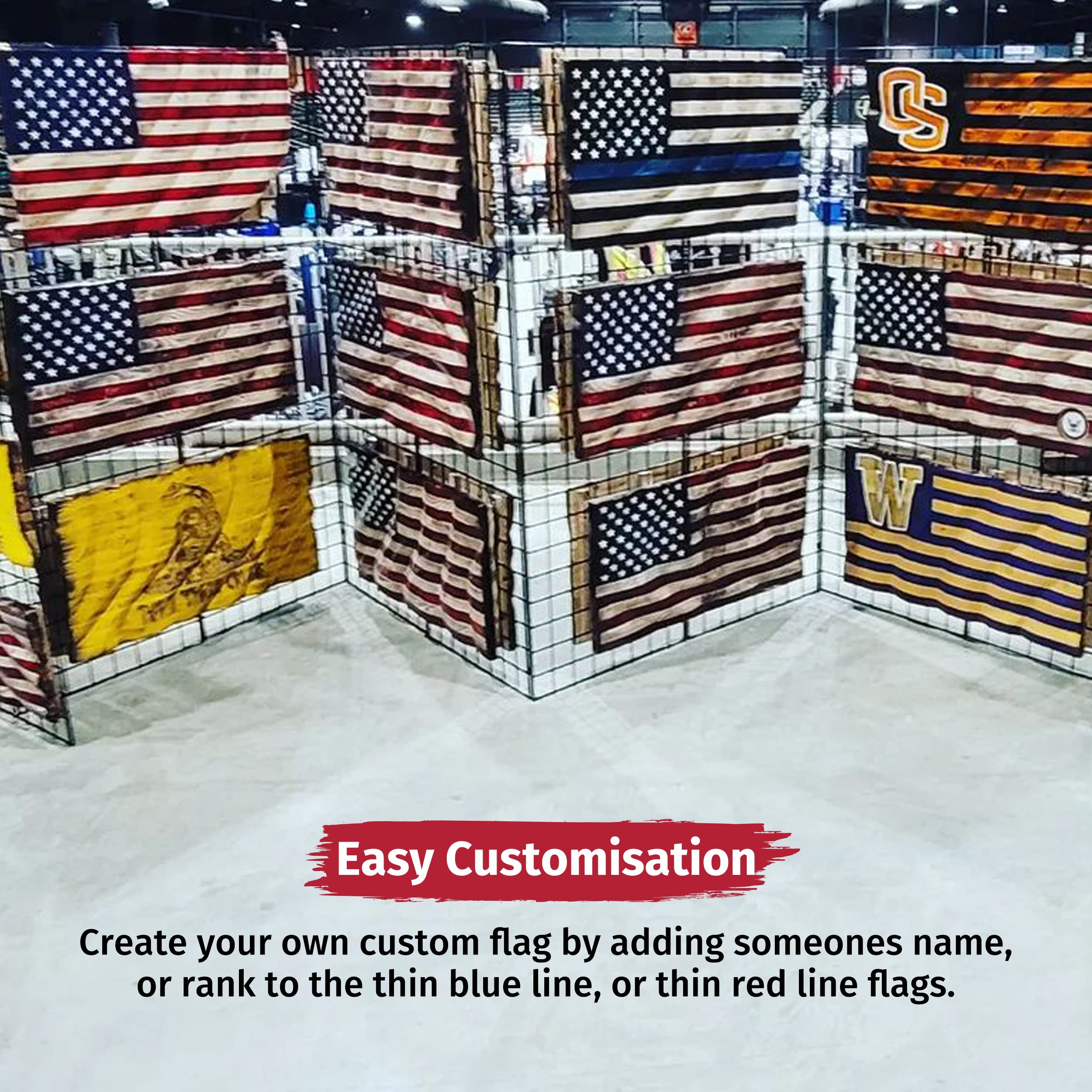 50 Stars Laser Etched Lord's Prayer Indoor American Flag - Handmade Wooden Wall Art for Home Decor, Independence Day & Room Decor - Black & White USA-Made by Pioneer Pacific Flags (Medium 2Ft) - Perfect for Living Room, Bedroom, Office & Church Display