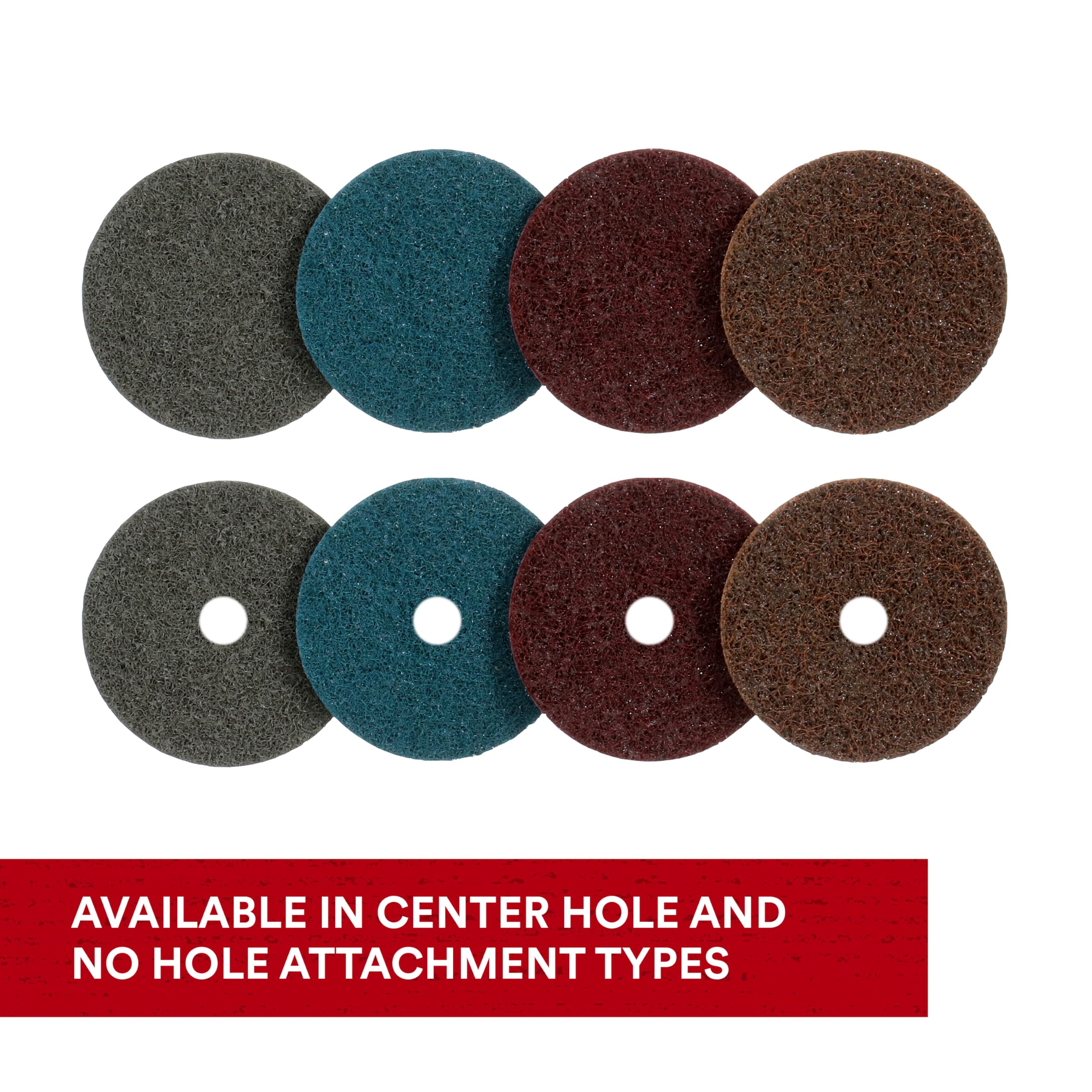Scotch-Brite Surface Conditioning Discs - 5 Inch Medium Grit - Pack of 50 - Perfect for Metal Finishing, Wood Sanding & Auto Body Work
