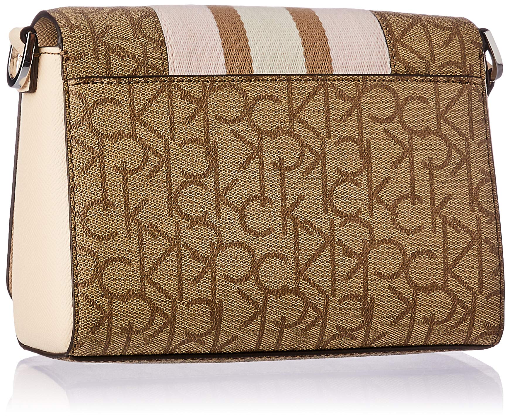 Calvin Klein Clara Signature Monogram Key Item Demi Shoulder Bag for Women | Stylish Crossbody Purse for Work, Travel & Everyday Use | Fashionable Handbag with Adjustable Strap